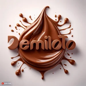 Firefly letters with breakfast chocolate cream material. without background 54569 (1)